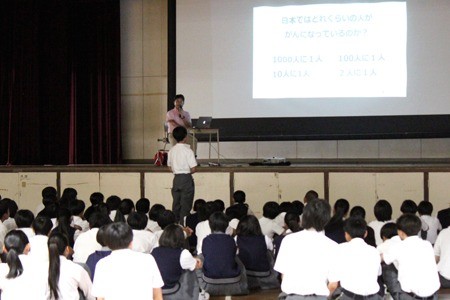 中学校と高校でがん教育
